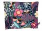 Preview: Baumwolle Blumen mit Schmetterling rosa Vorderseite